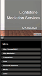 Mobile Screenshot of lightstonemediationservices.com